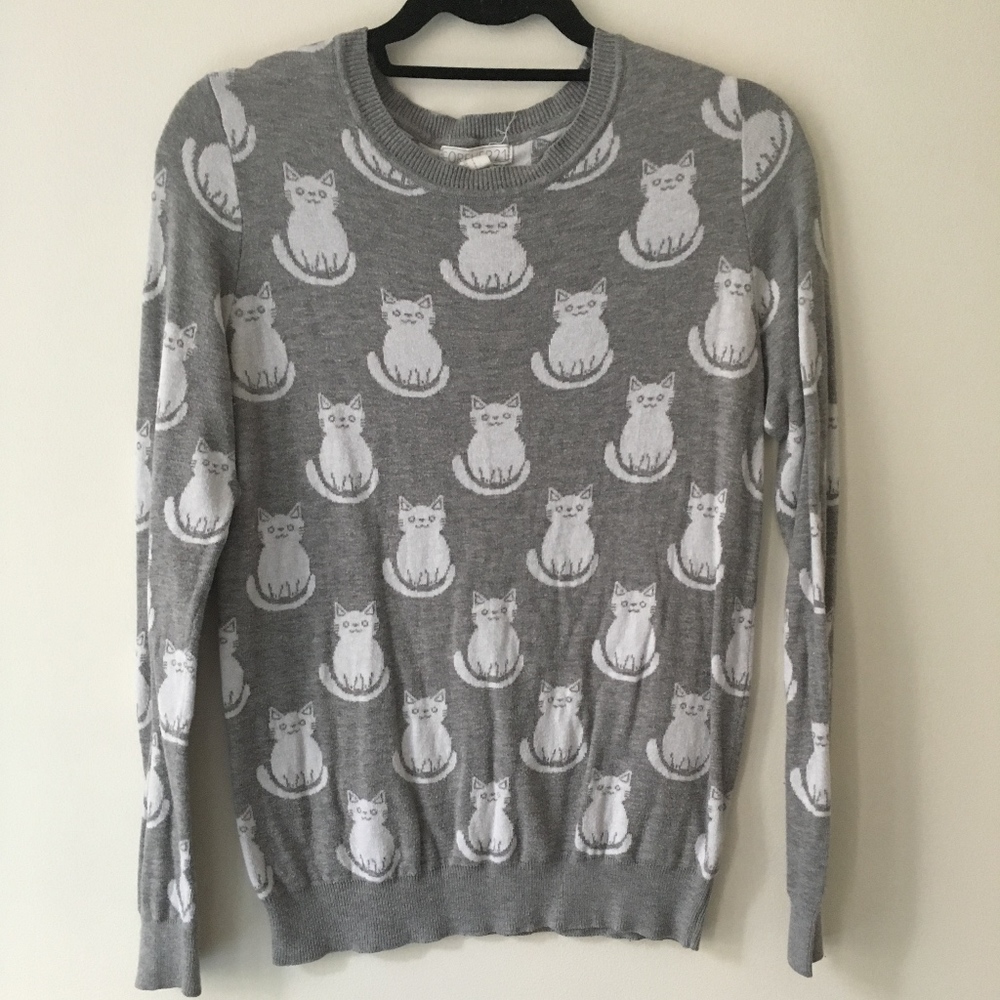 Sweater with Cat Detail